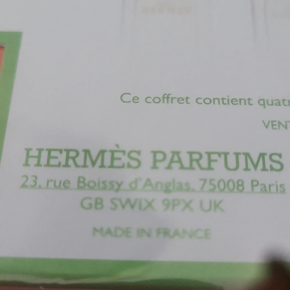 Hermes Sealed Box Fab 4 Deluxe Hermes Samples New And Fab Perfumes Paris - Picture 7 of 10